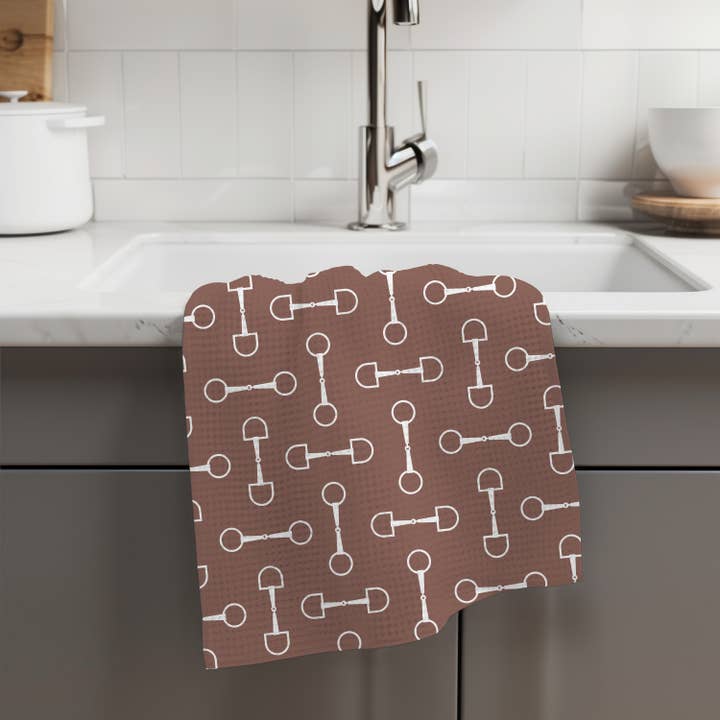 Canary Road - Wholesale Tea Towel - Horse Pony Equestrian Tack Kitchen Towel Waffle Gifts Farm