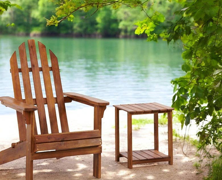 Patio Wise - Wholesale Adirondack Chair - Acacia Wood Adirondack Chair2