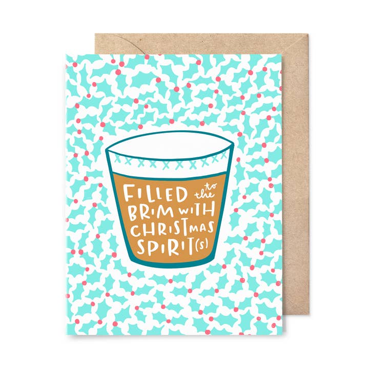 Cartão de espíritos de Natal por atacado de Pinwheel Print Shop