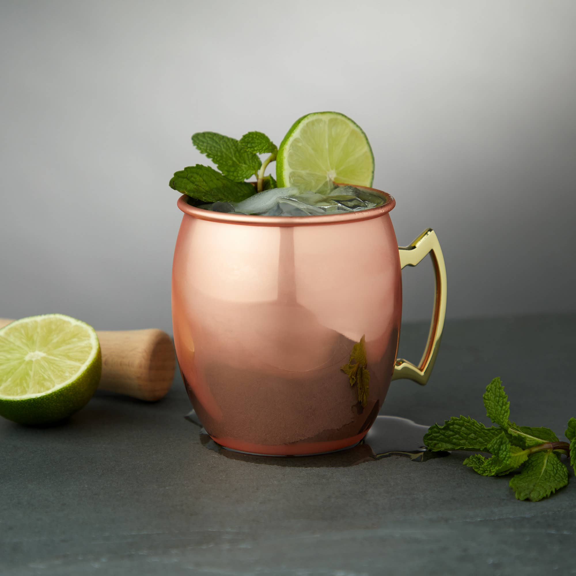 TRUE - Wholesale Cocktail/Liquor Glass - Copper Plated Stainless Steel Moscow Mule Cocktail Mugs8