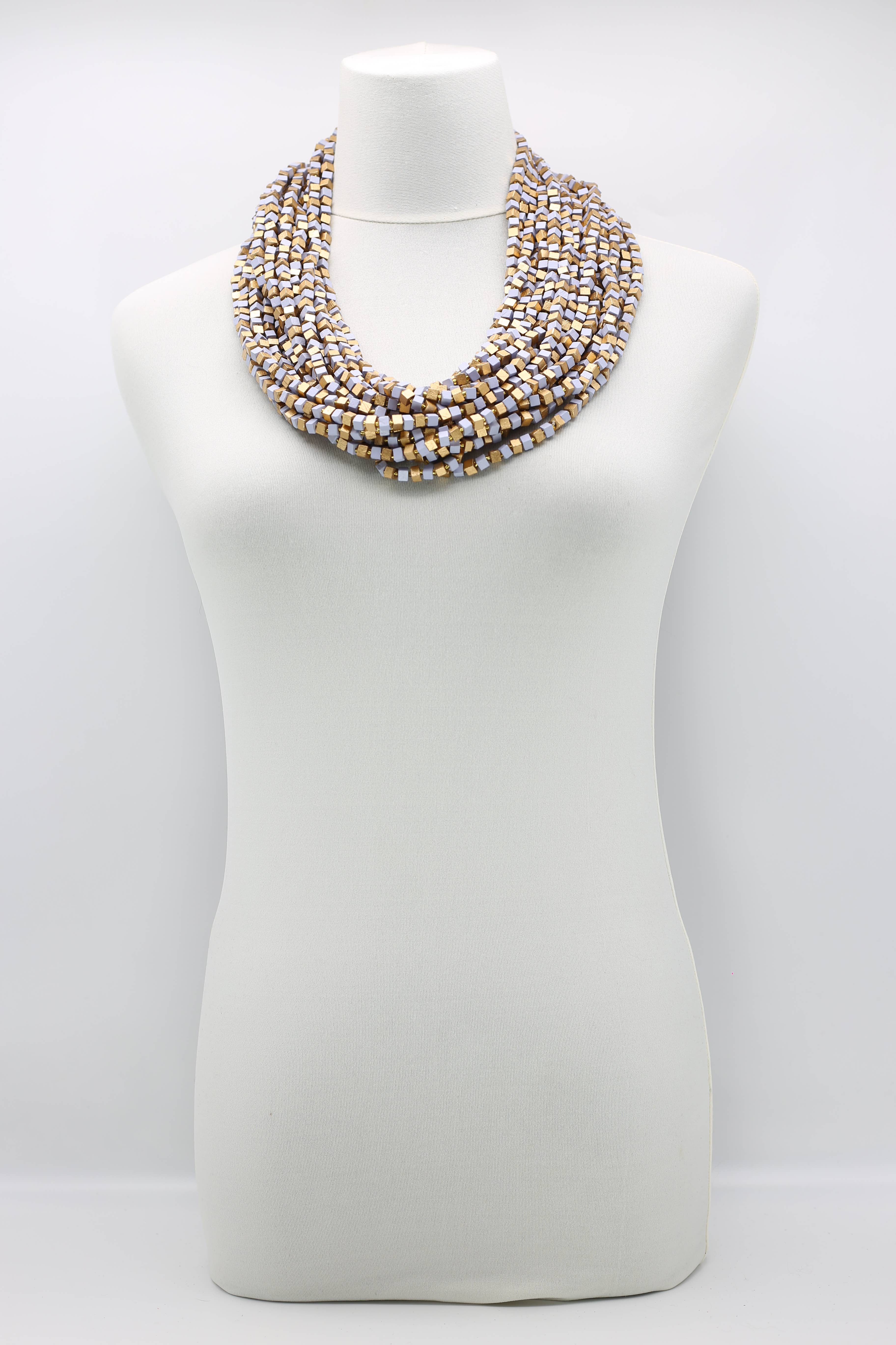 Jianhui London – Engroshandel Perlehalskæde – Den næste Pashmina halskæde Træperler - Mosaic Art77