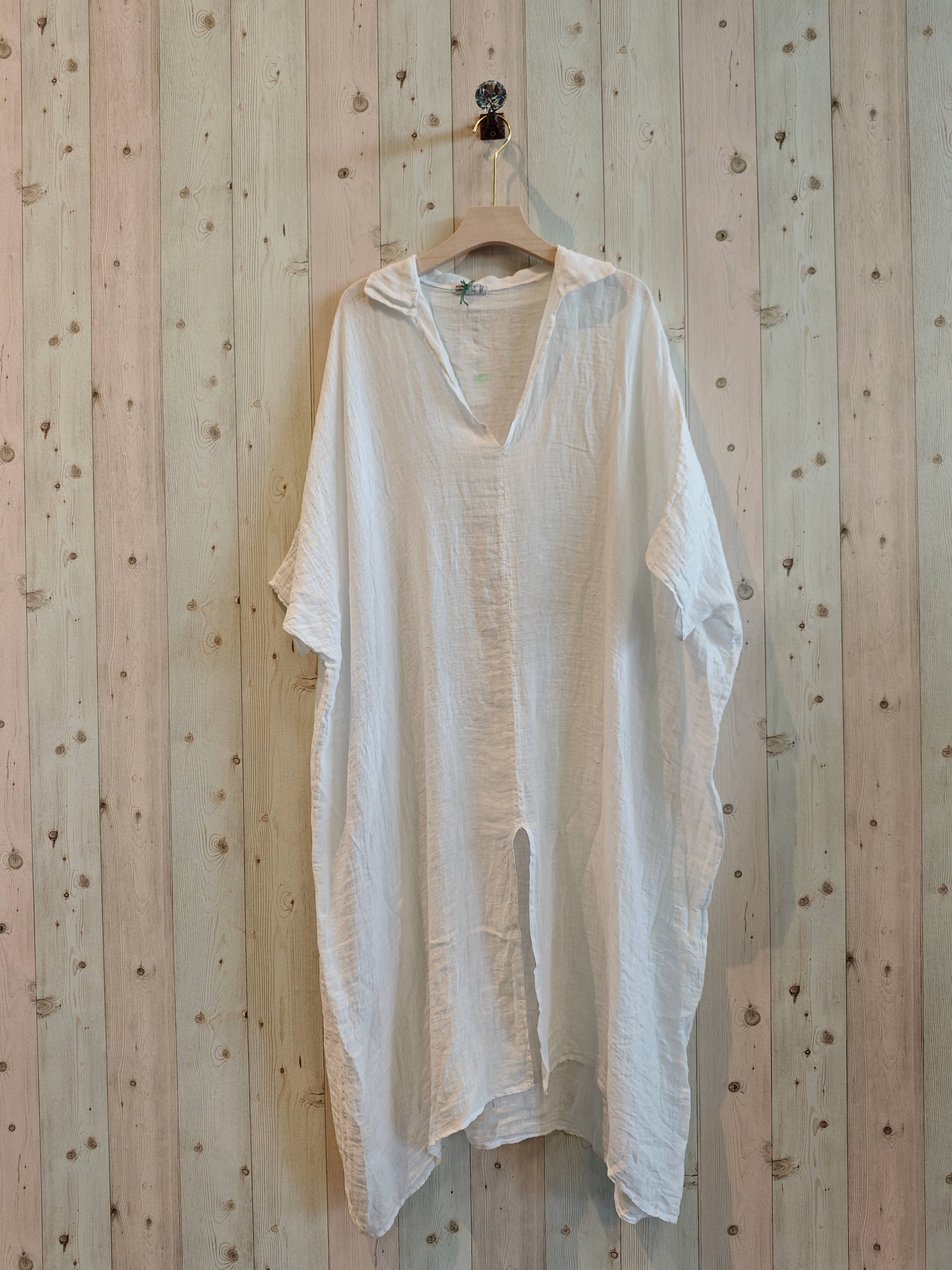 Linen & More - Wholesale Kaftan - Dames - REF 9036 wijde kaftan van 100% linnen14