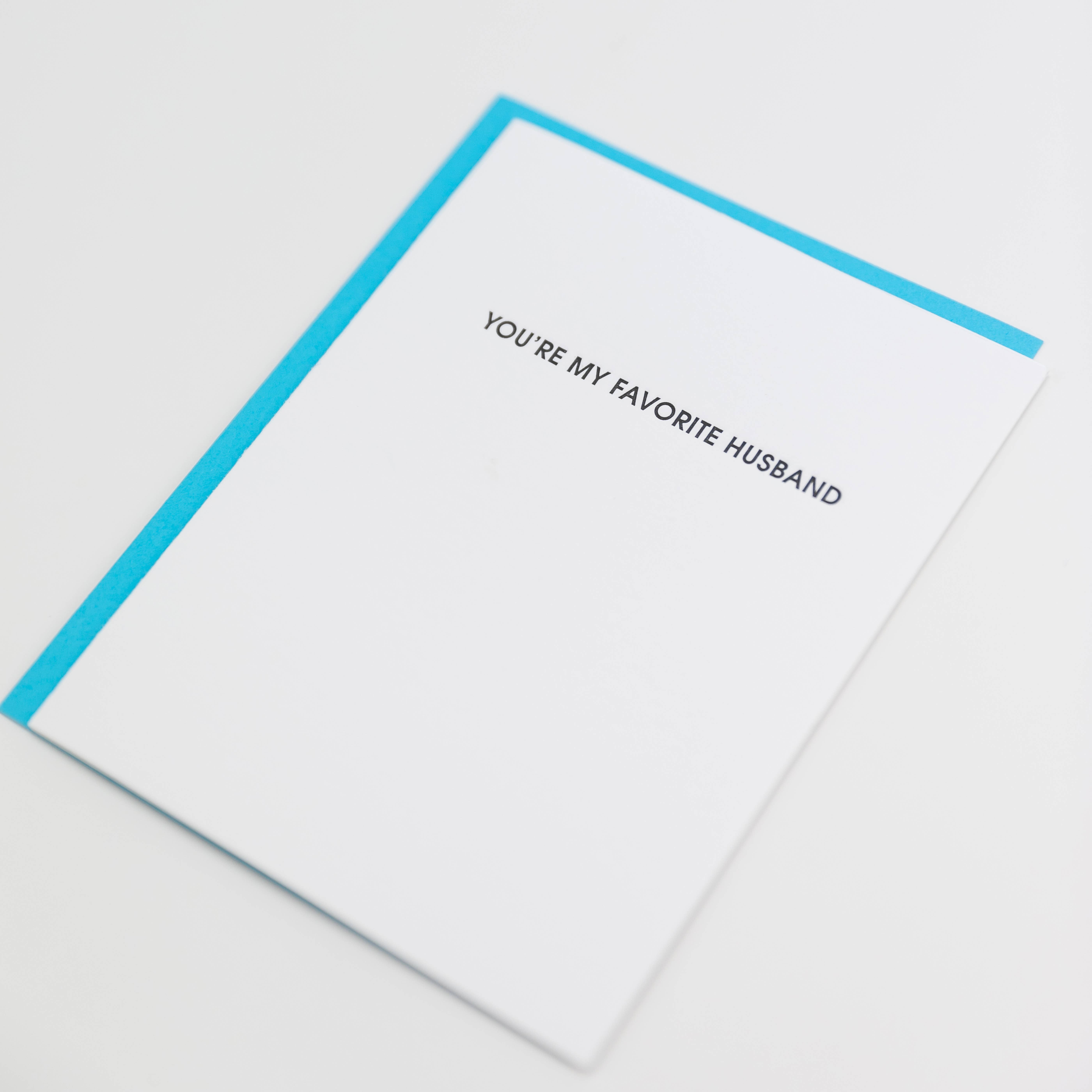 Chez Gagné - Wholesale Love Card - You're My Favorite Husband - Love | Anniversary - Funny Card4