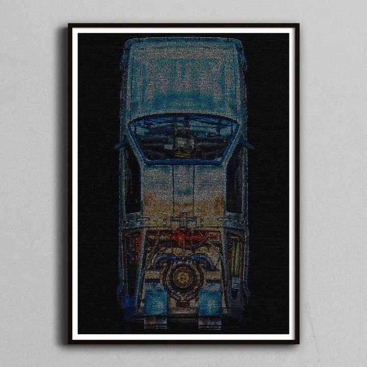 OUTATIME - Tilbage til fremtiden - Manuskript Art Print - for engroshandel hos Robotic Ewe