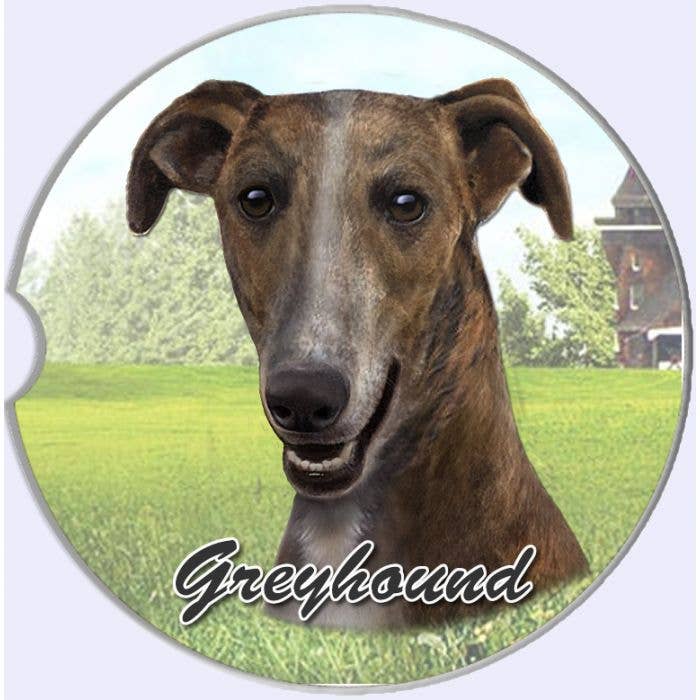 Greyhound Car Coaster for wholesale by E&S Pets
