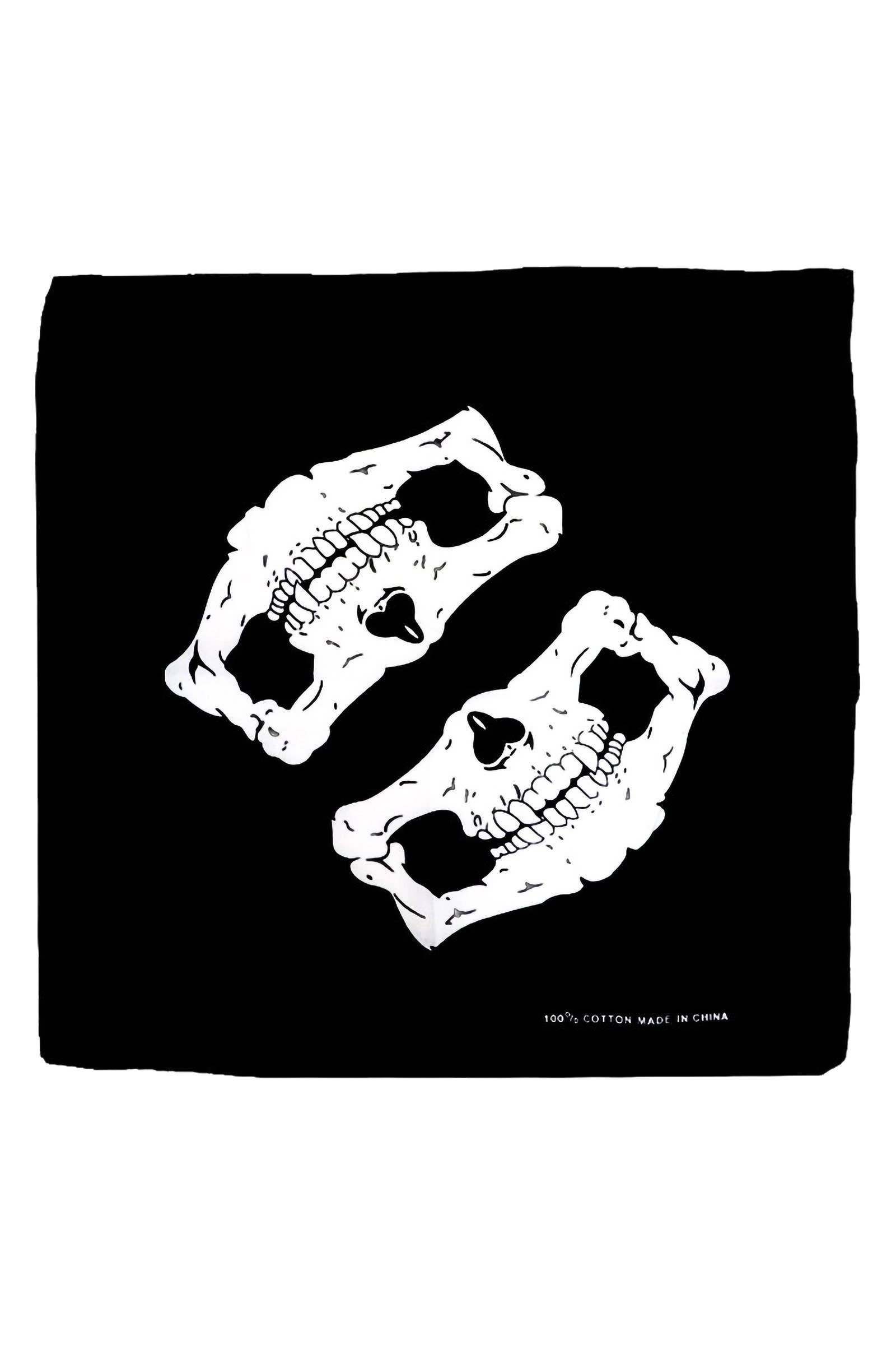 Cap Zone - Wholesale Bandana - Unisex - Gothic Biker Skull Rebel Bandana3