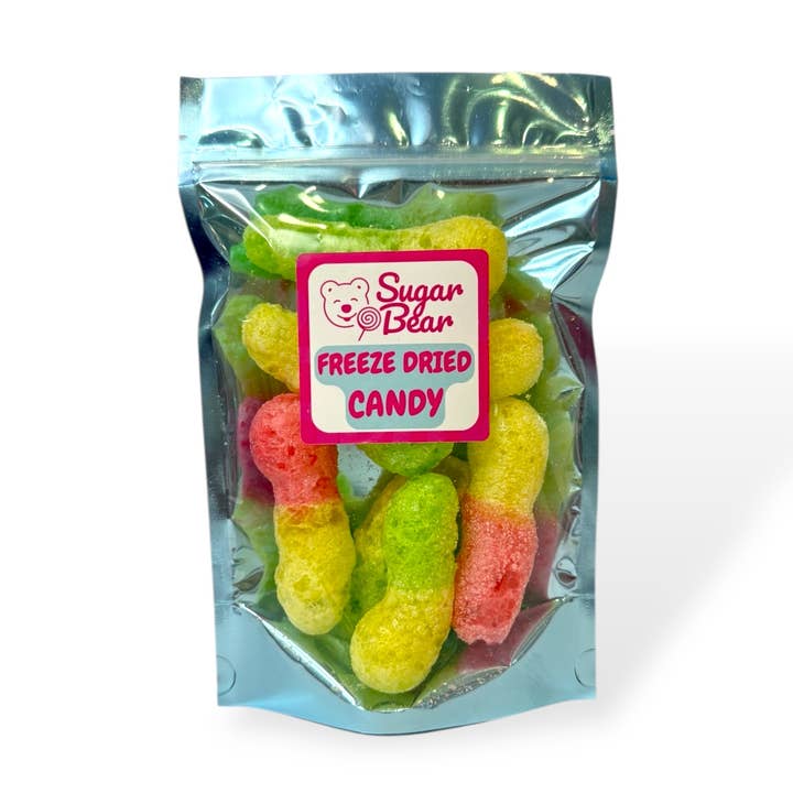 Freeze Dried Sour Worms –1.3 oz (15 ct.) for wholesale by Sugar Bear Candy