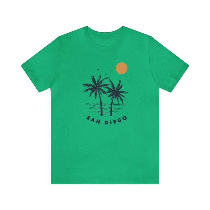 Hey Mountains - Wholesale Screen Printed T-Shirt - Unisex - San Diego T-Shirt - Retro Unisex California Shirt