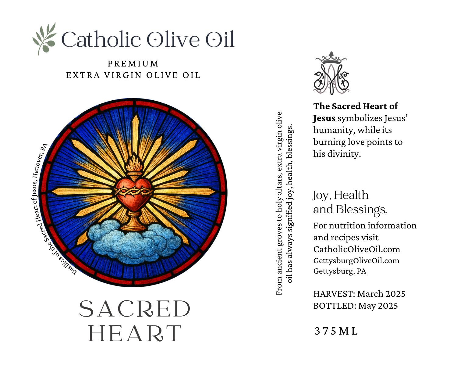 Catholic Olive OIl - Wholesale Olive Oil - Sacred Heart Extra Virgin Olive Oil2