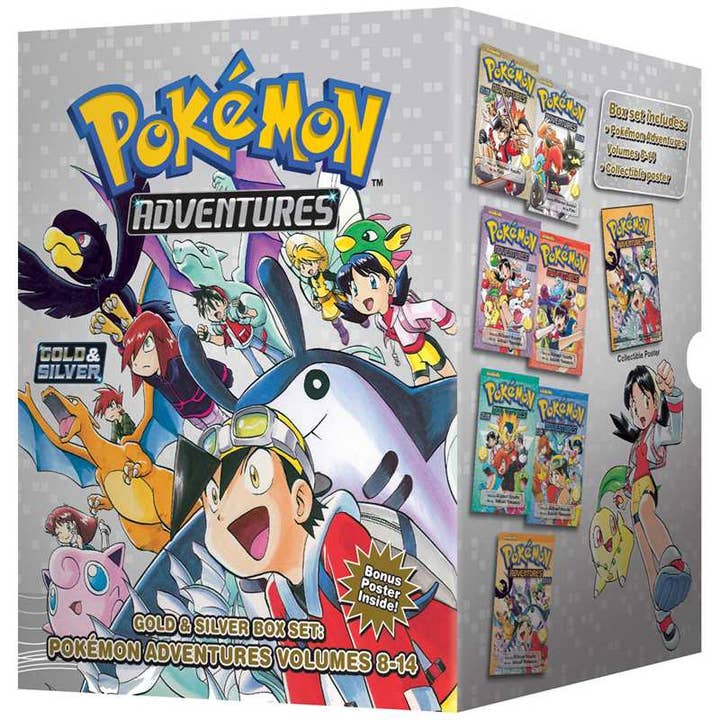 Pokémon Adventures Gold & Silver Box Set (Set Includes Vols. 8-14) by Hidenori Kusaka for wholesale by Simon & Schuster