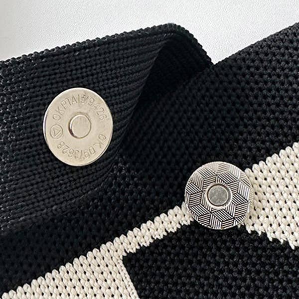 OceanusSwim - Wholesale Tote Bag - Women's - Contrast Color Split-Joint Woven Bags Handbags7