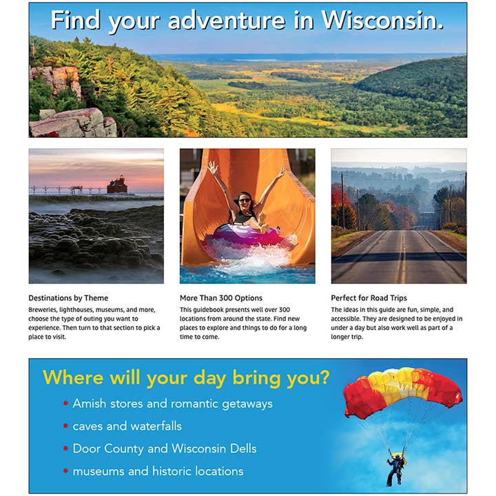AdventureKEEN - Wholesale Book - Adult - Wisconsin Day Trips by Theme 3e