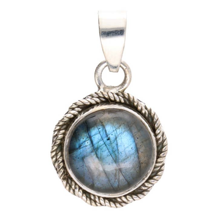 Vives de la Cortada S.L - Wholesale Individual Charm/Pendant - Bohemian Labradorite Pendant in 925 Sterling Silver
