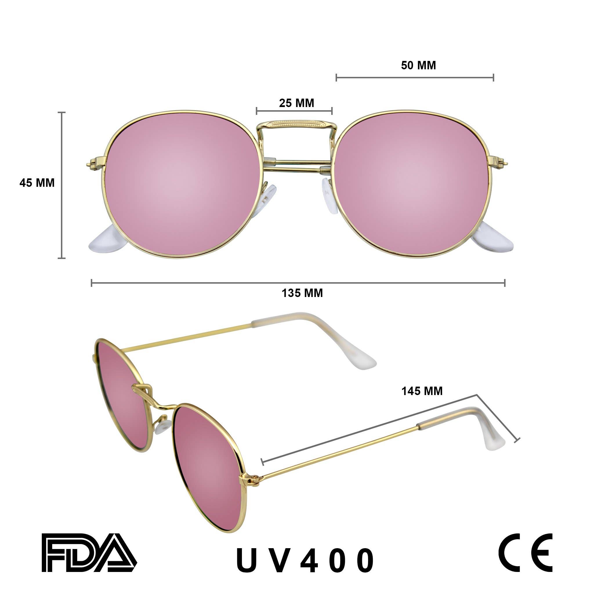 Emblem Eyewear – wholesale Solglasögon - Unisex – Nya mode Män Kvinnors runda solglasögon Vintage Retro3