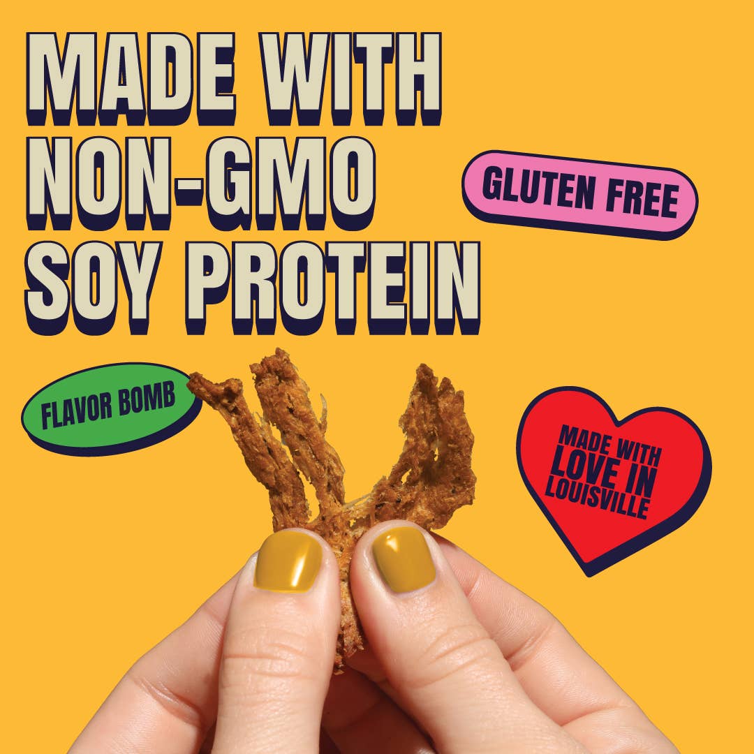 Louisville Foods - Wholesale Jerky - Vegan & Plant Based Smoky Carolina BBQ Jerky 3 oz3