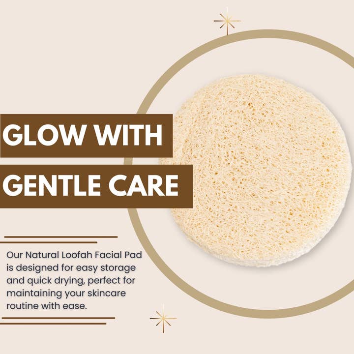 Eco Bath London – Esponja por atacado – Almofadas Esfoliantes Eco Bath London Natural Loofah Face - 6 unidades (1 embalagem)4