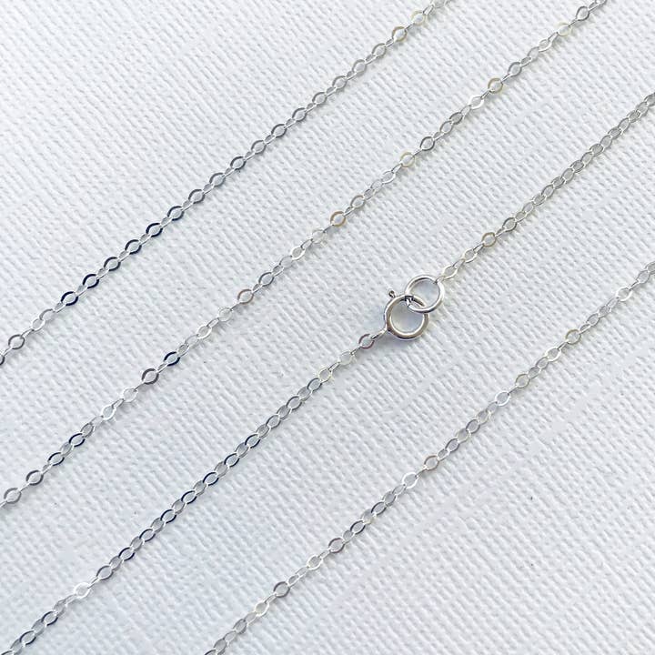 Cali Findings – Engroshandel Led/kæde halskæde – 18" Sterling sølv 1,5 mm kabel kæde, færdig fladt kabel4