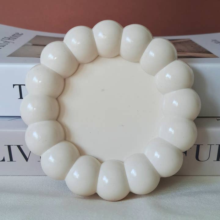 Rund Bubble-tallrik för wholesale av Flor de Luz | Velas & Decoração