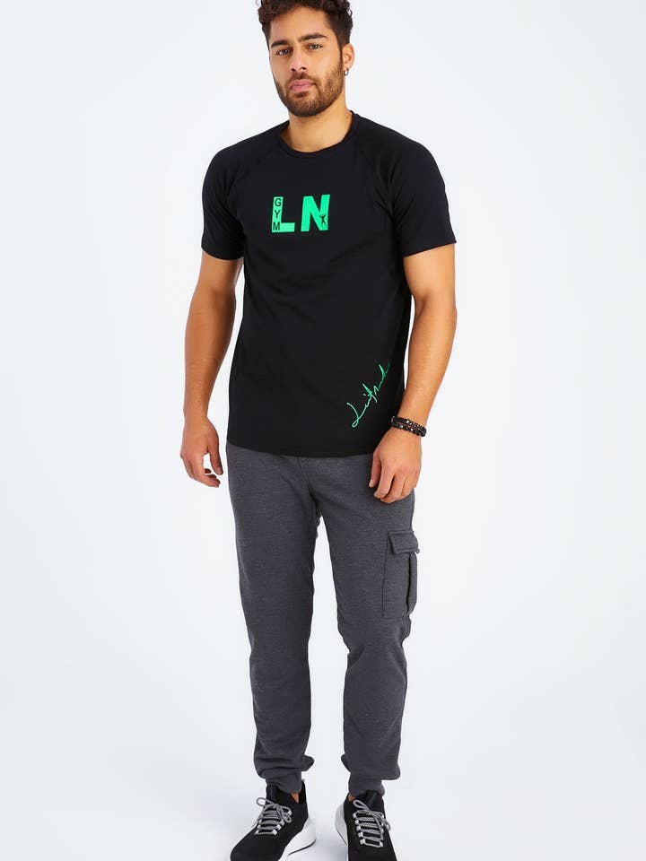 Men's Gym T-Shirt Crew Neck LN-6282 for wholesale by Leif Nelson GmbH