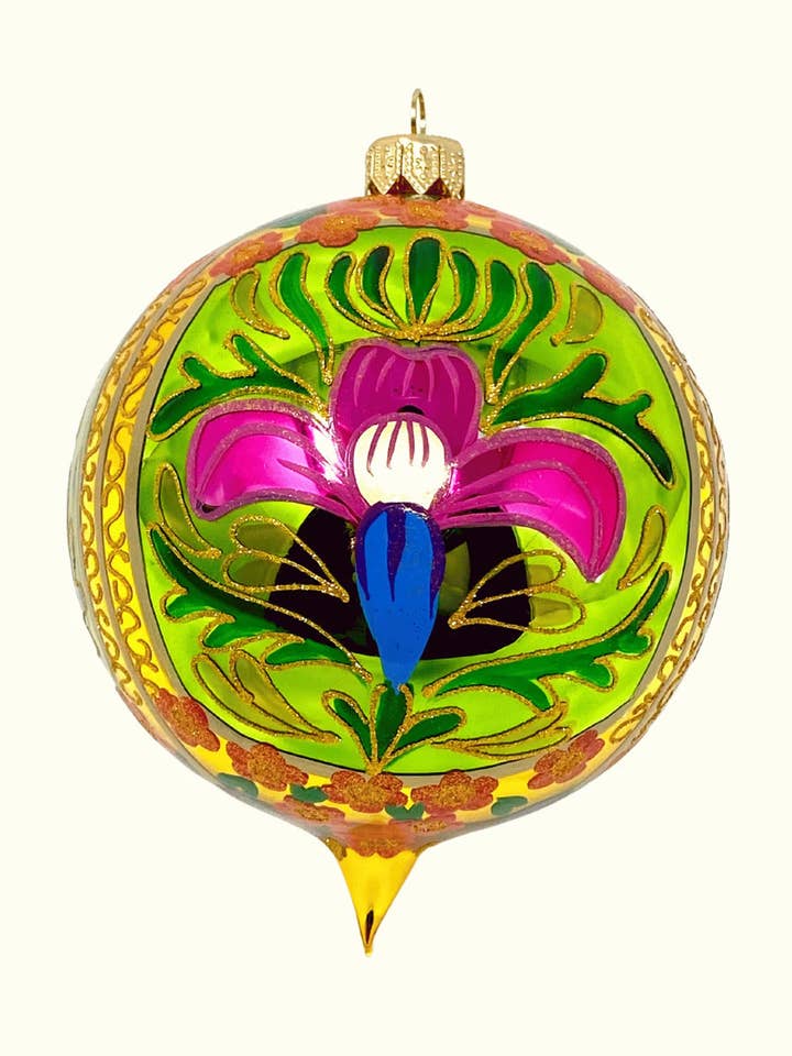 Green Gardens Holiday Weihnachtsschmuck aus poliertem Glas für den Großhandel von Kenzies of London