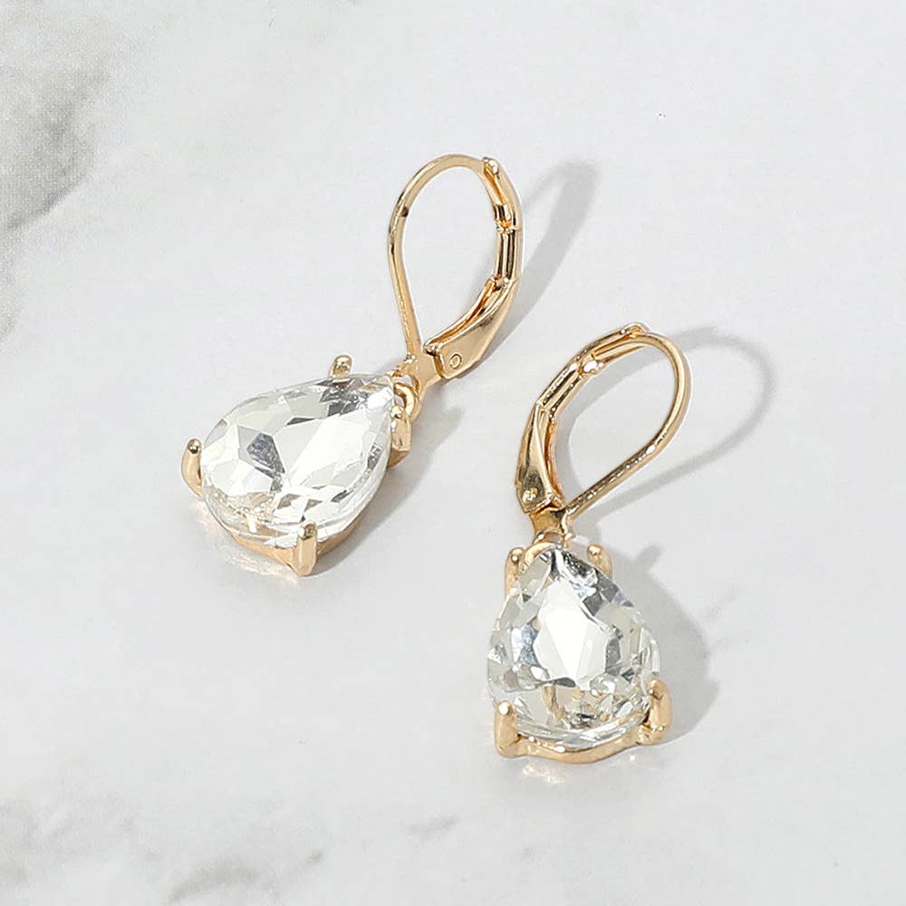 Sensibling Corp. - Wholesale Dangle Earrings - Teardrop Glass Stone Drop Dangle Earrings15