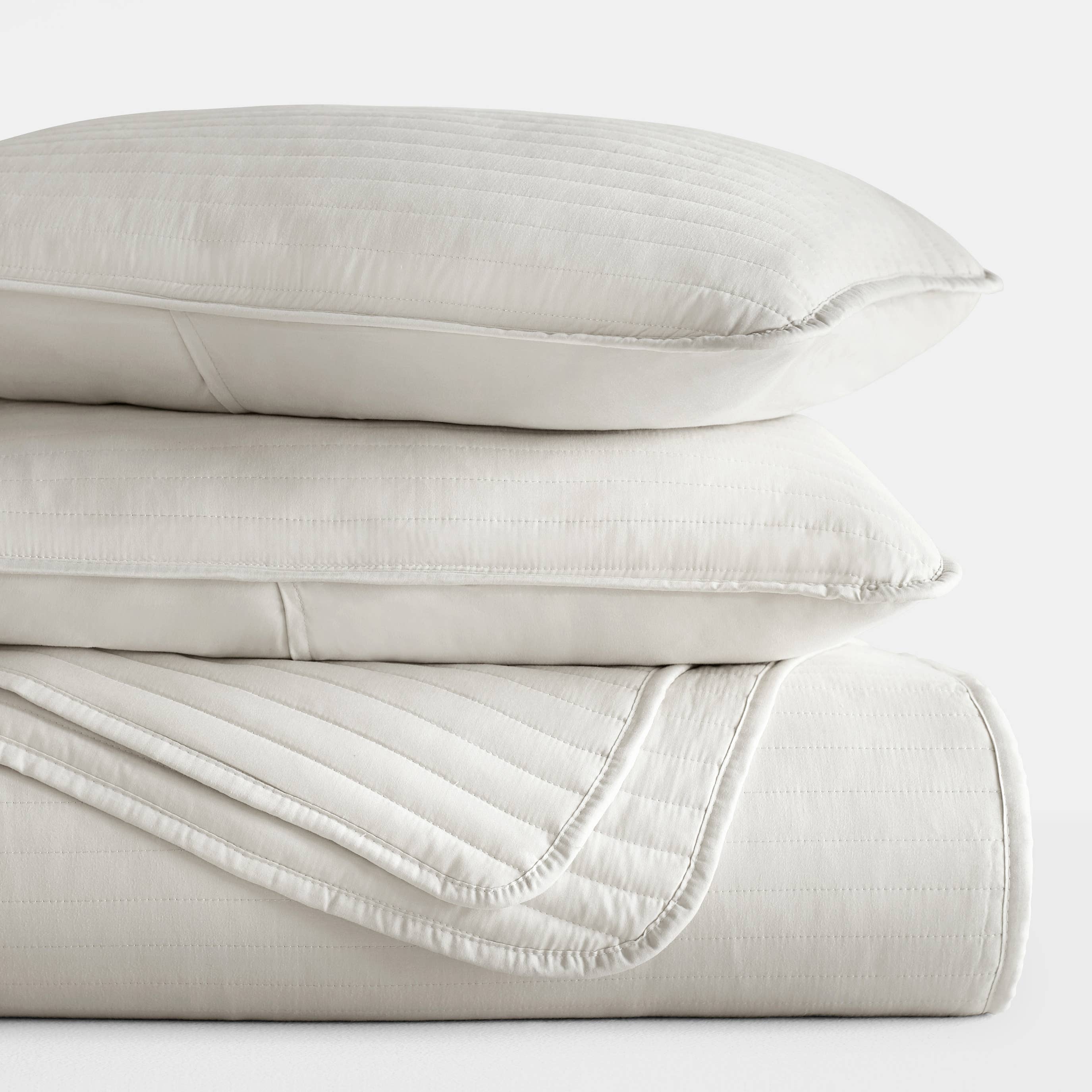 ienjoy Home - Vente Parure de lit - Ensemble de couvre-lit matelassé 3 pièces à rayures iEnjoy Home0