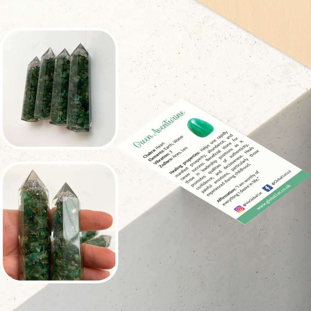 VIE – wholesale Spiritual stone/crystal – Orgonite Obelisk Tower, 8x2x2cm27