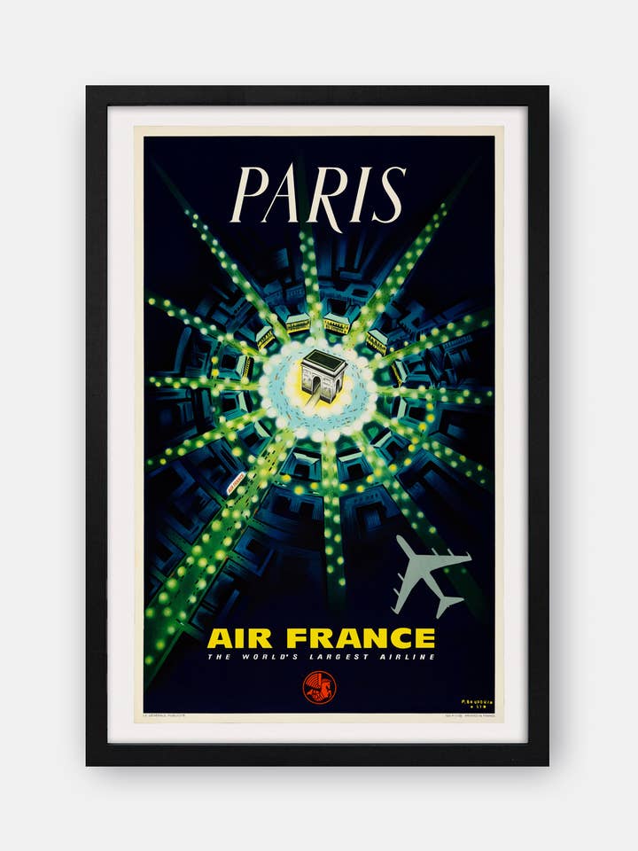 Paris Air France 1959 Poster for wholesale by The Curious Desk