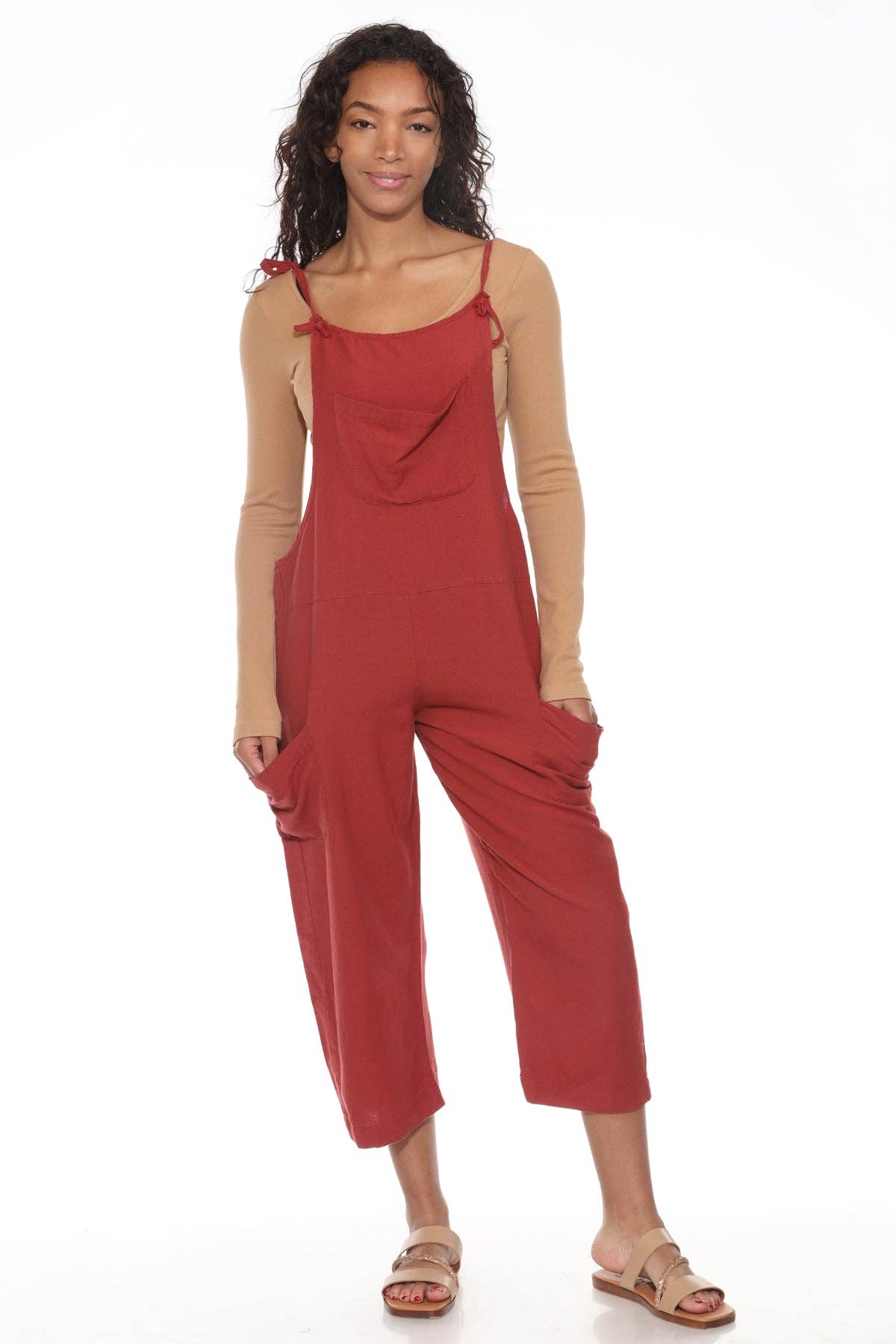 Lakhays Collection Inc. - Wholesale Overalls - Women's - Easy Slouchy Hemp Overalls17