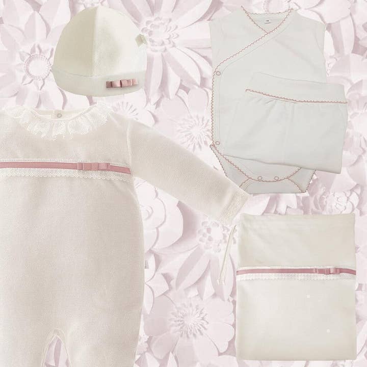 First Outfit Mini Romantic 1 Beige/Old Pink for wholesale by Pim-Pam-Pum