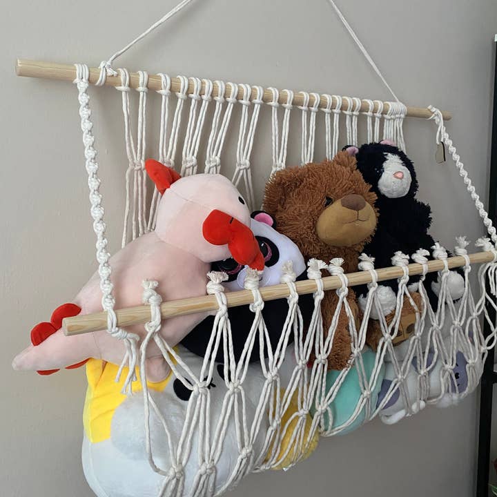 Macra-Made With Love – wholesale Toy storage box – Kids & baby – Macramé Nursery Toy Hammock
