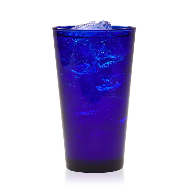 Libbey - Wholesale Drinking Glass/Cup - Libbey Cobalt Flare Tumbler Glasses, 17.25 ounce, Set of 8
