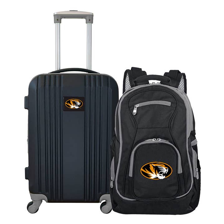 NCAA Missouri Tigers Premium 2 Piece Backpack & Carry-On Set for wholesale by Mojo Licensing