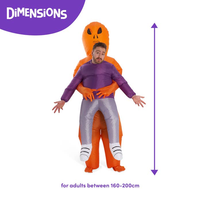 The Twiddlers - Wholesale Inflatables - Halloween Carry Me Alien Inflatable Adult Costume