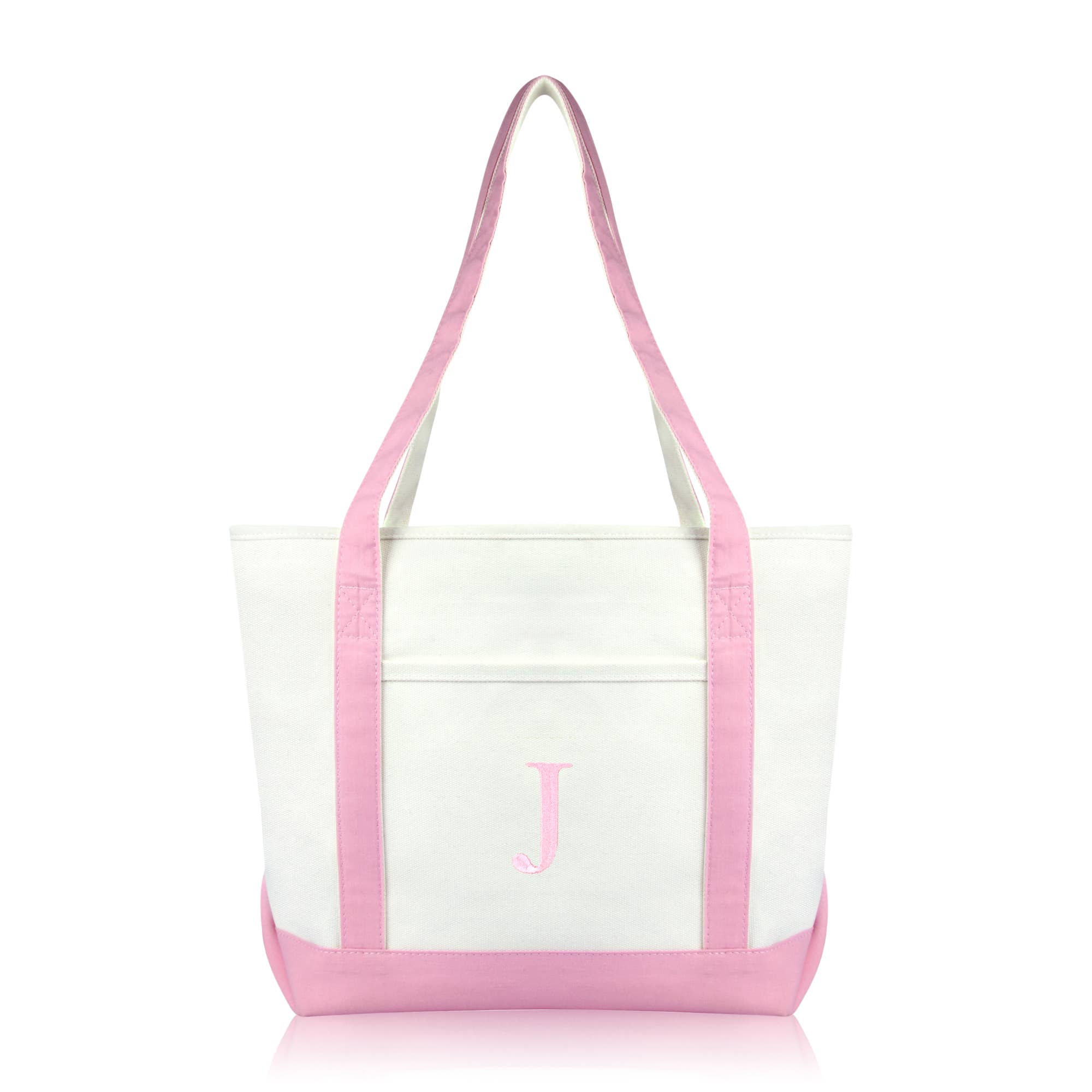 Dalix - Wholesale Tote Bag - Women's - DALIX Medium Personalized Tote Bag Monogram Letter J37