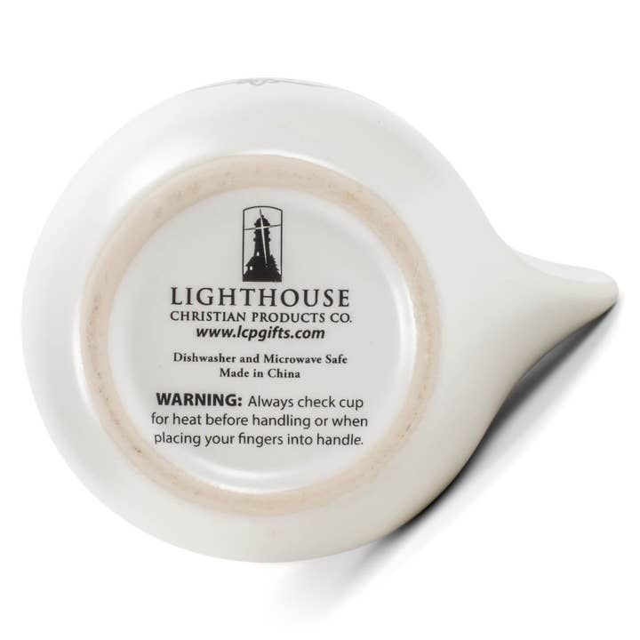 EAST AVENUE - Wholesale Coffee Mug - Ceramic Handwarmer Mug Ornate Good Day Navy Interior 14 oz5