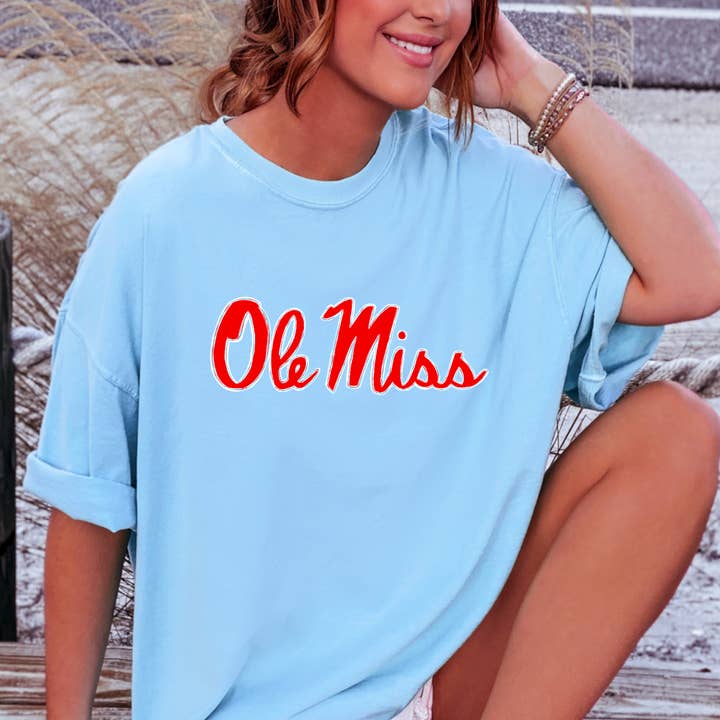 Ole Miss Rebels Graphic Tee | T-Shirts for wholesale by Gia Gifts Boutique