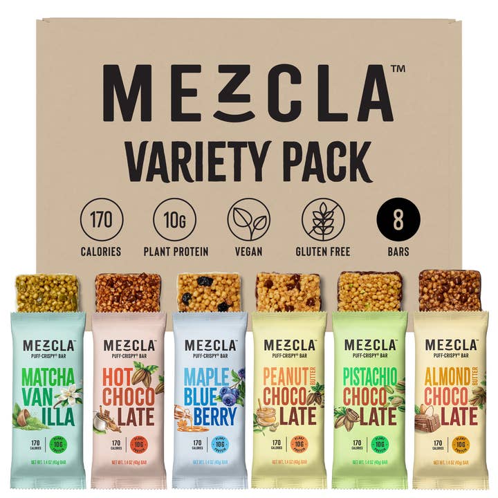 Mezcla - Wholesale Snack Bar - Variety 8 Bar Pack ($1.73 / Bar)