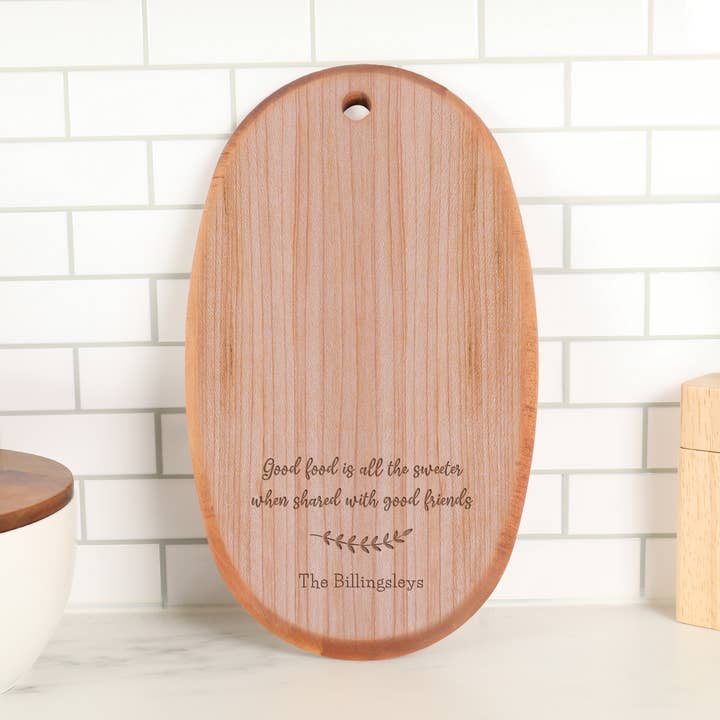 ART-OVAL-PGD Laser Engravable - Oval Cutting Board for wholesale by P. Graham Dunn