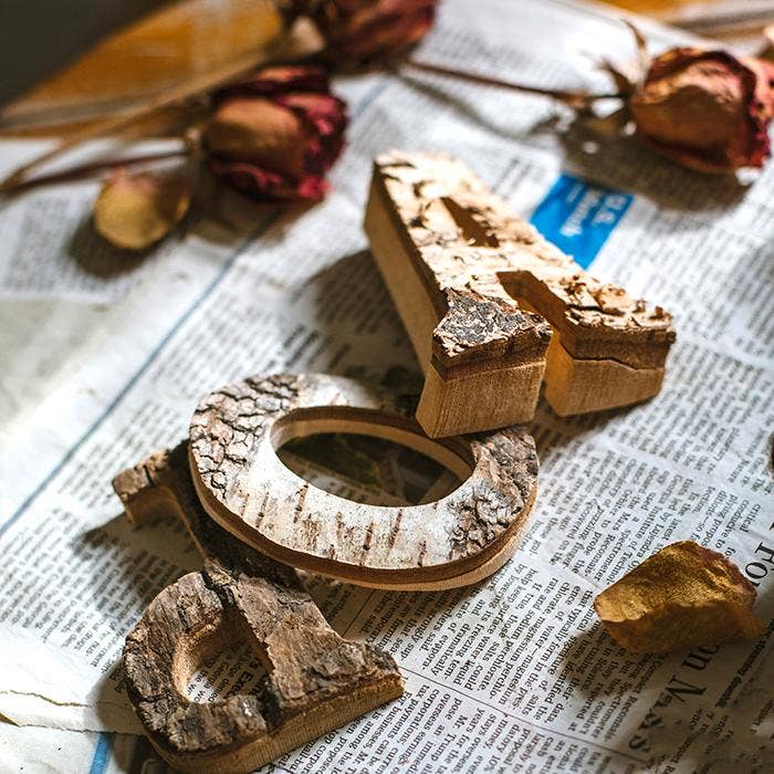 Rustic Reach - Wholesale Decorative Tabletop Object - Wooden Alphabet Letter4