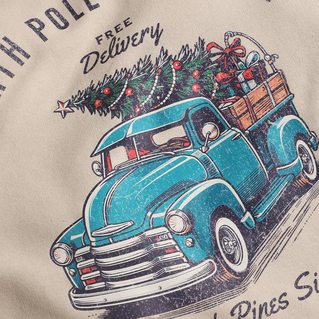 Fashion City - Wholesale Graphic Sweatshirt - Unisex - North Pole Tree Farm Heavyweight Fleece Sweatshirt8