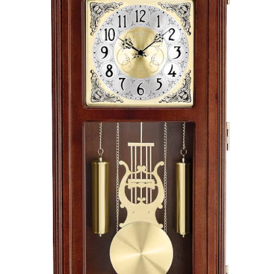 Playful Tail - Wholesale Wall Clock - Bulova C4332 Litchfield Regulator Chime Solid Hardwood Wall Clock