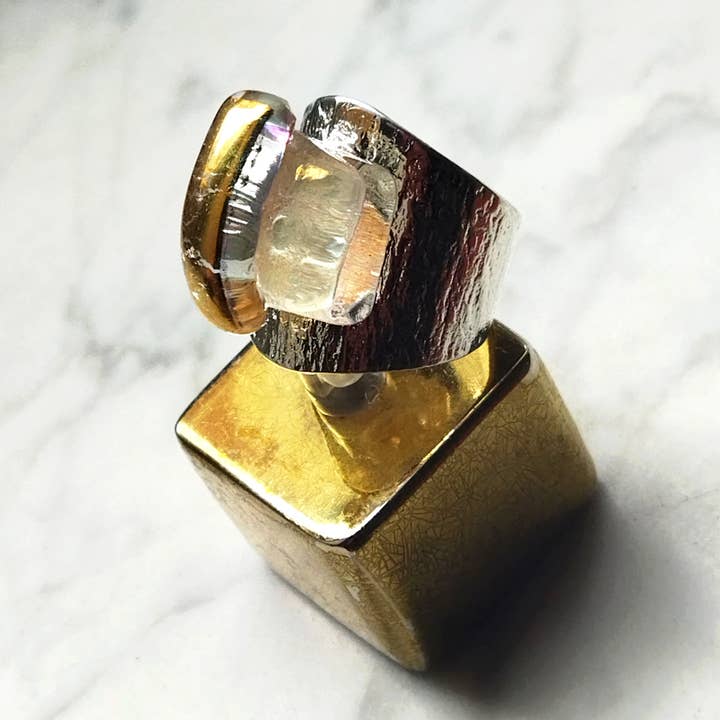 Rachel Ortiz - Wholesale Cocktail/Statement Ring - Perla ALMA ring - Moonstone1