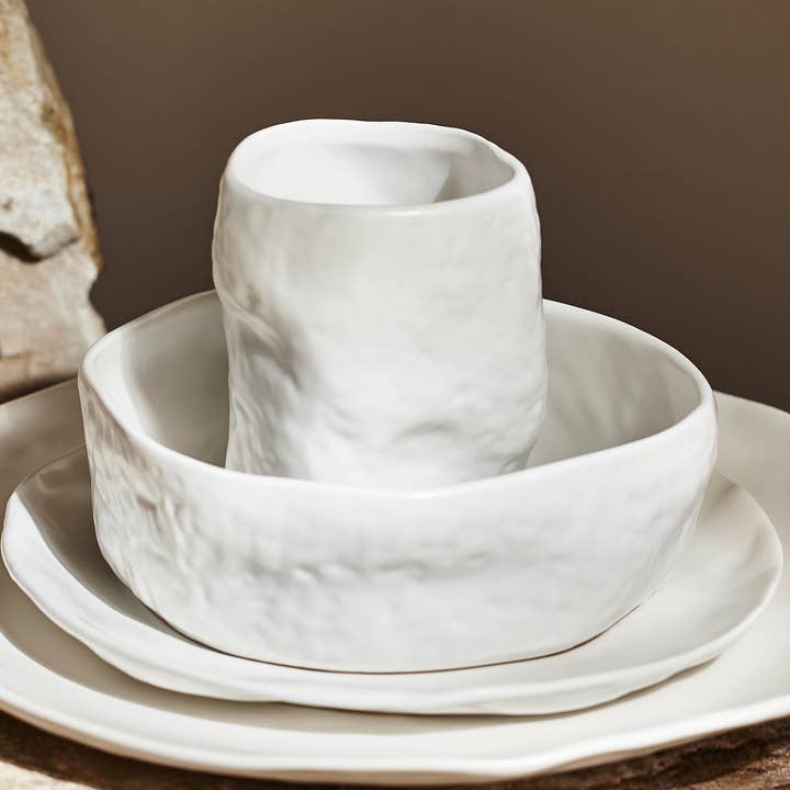 Atik Stoneware Dinnerware Set - White and other Purchase Wholesale spik. Free Returns & Net 60 Terms on Faire trending on Faire.