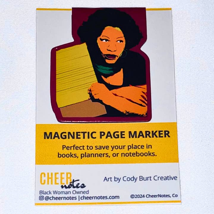 CheerNotes Greeting Cards & Stationery - Vente Marque-page - Marque-pages magnétiques Toni Morrison | Histoire des Noirs3