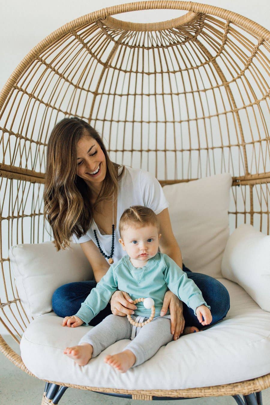 Chewable Charm - Vente Anneau de dentition sans clip – bébé - Hochet de dentition - Nu2