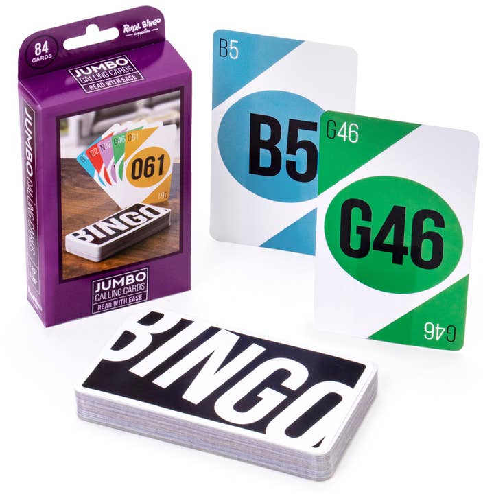 Jumbo Bingo Calling Cards for wholesale by Chucklebox