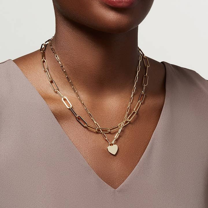 Gold 18K STAINLESS STEEL TARNISH FREE LAYERED NECKLACE | 40NK9429 for wholesale on Faire