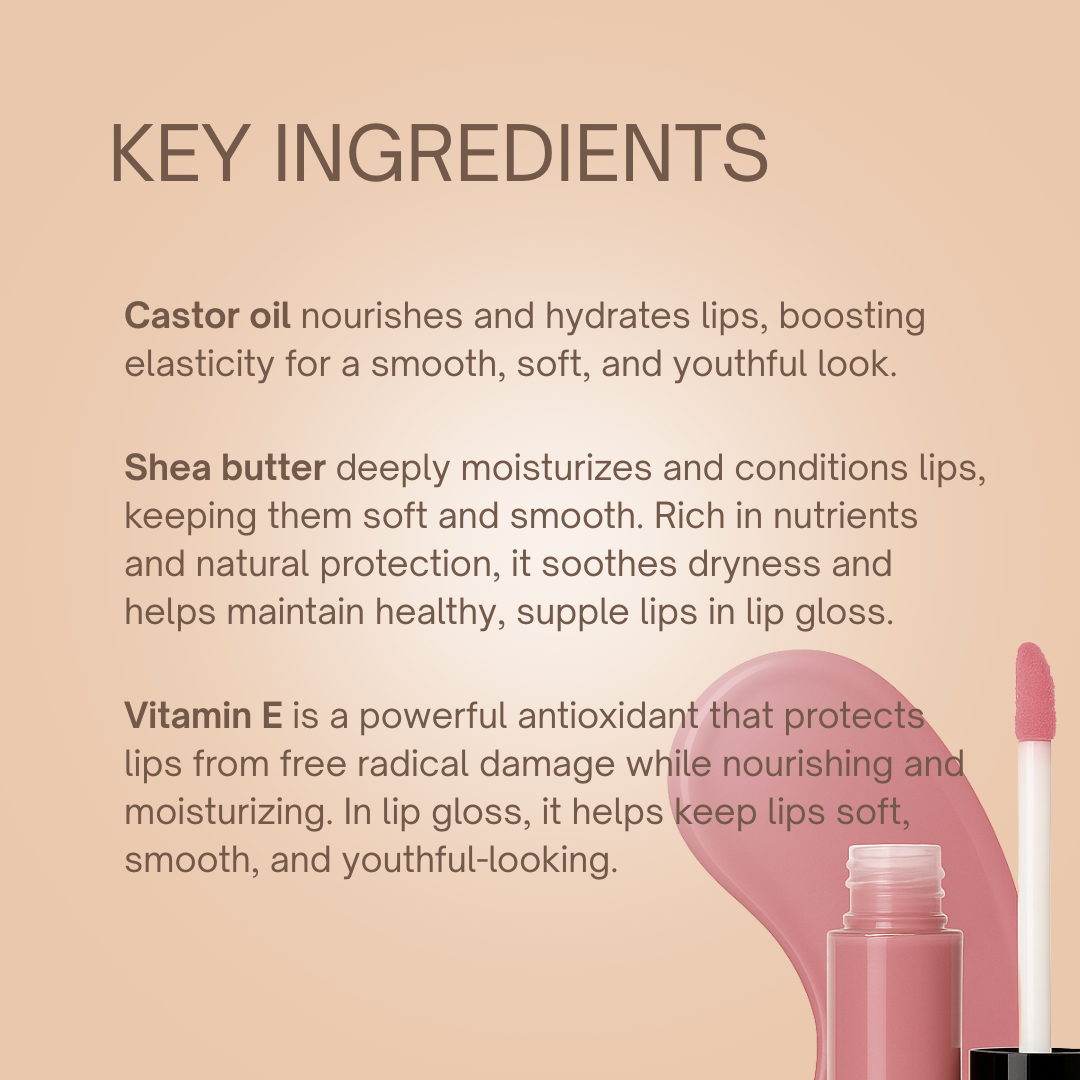 Taylor Made Organics - Wholesale Lip Gloss - Lip Gloss – Natural Hydrating Organic Shine in Clear & Bold 28