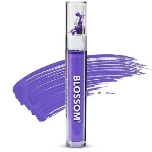 Kasa Style - Wholesale Lip Gloss - Blossom Beauty in Bloom Colored Volumizing Mascara Crystal  Iridescence Lip Gloss Purple Set2